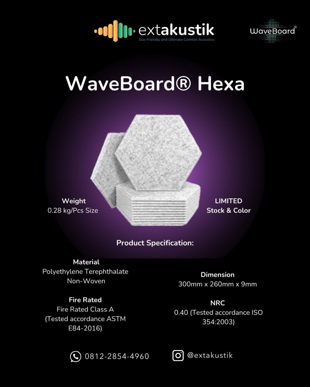WAVEBOAED HEXA (EXTAKUSTIK) WAVEBOAED HEXA (EXTAKUSTIK)